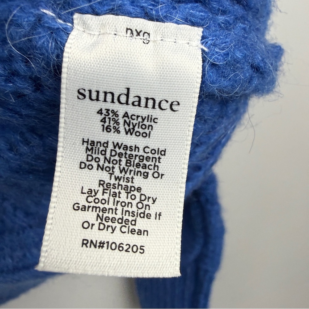 Sundance Wool Blend Half Button Pullover Chunky S… - image 4